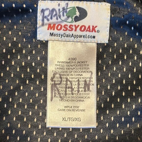 Vtg mossy oak raintaimer II jacket in camo size XL in forest floor hooded - Picture 6 of 11